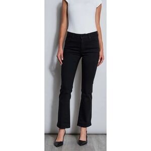 Tahari Bootcut Pants Cotten & Rayon Black Woman's Size 8/29